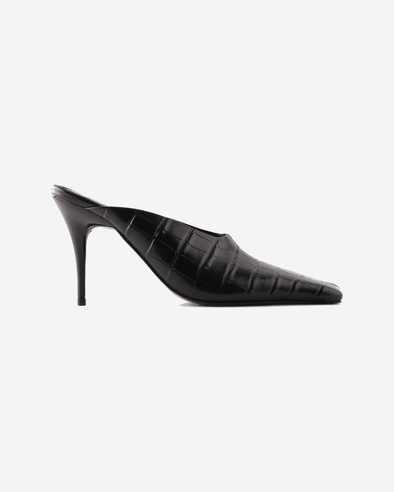 Shelly Shen Dylan High Heels Black Croc