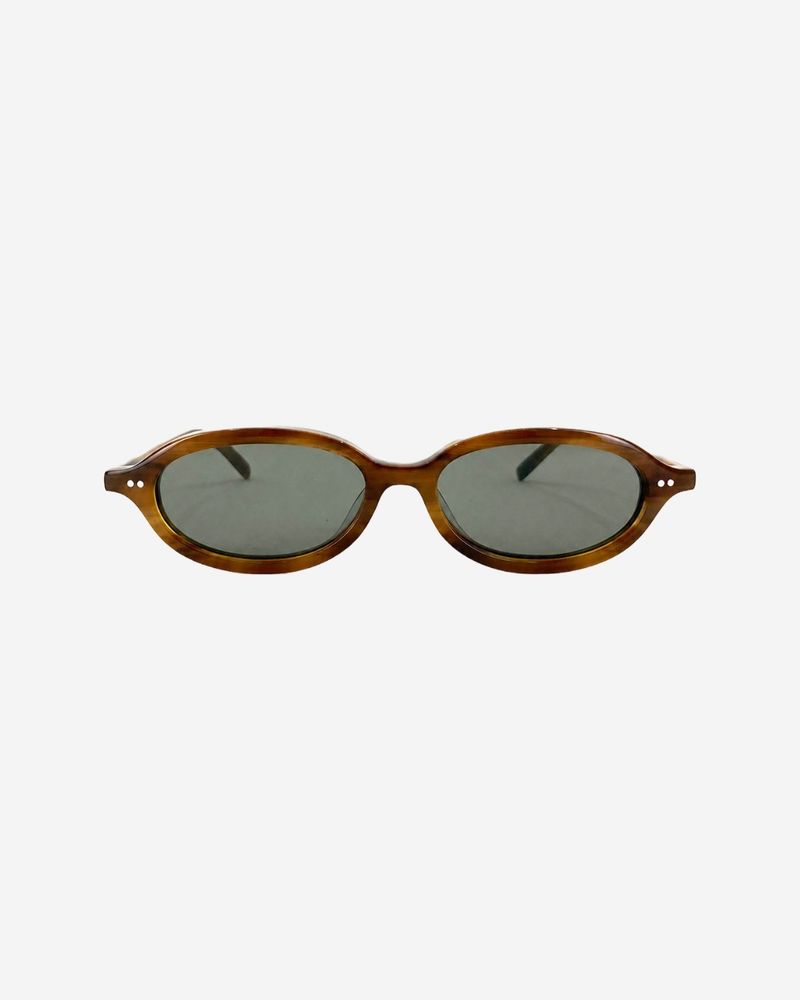 St Agni 90s Slim Oval Sunglasses - Tortoiseshell