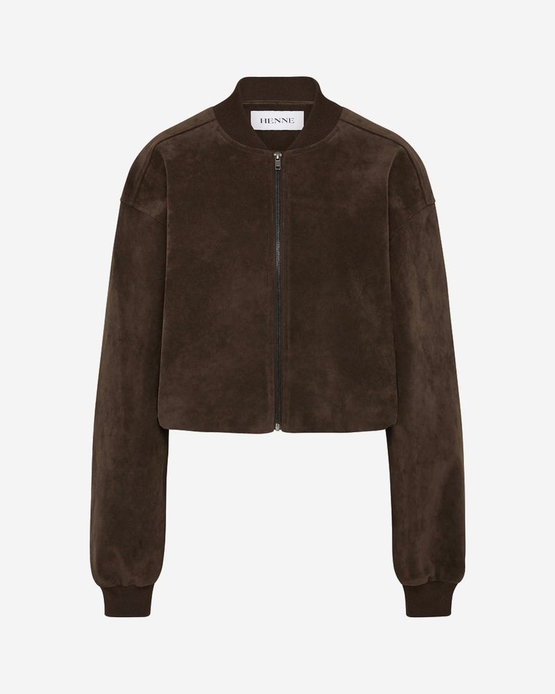 Henne Mara Bomber - Suede Effect