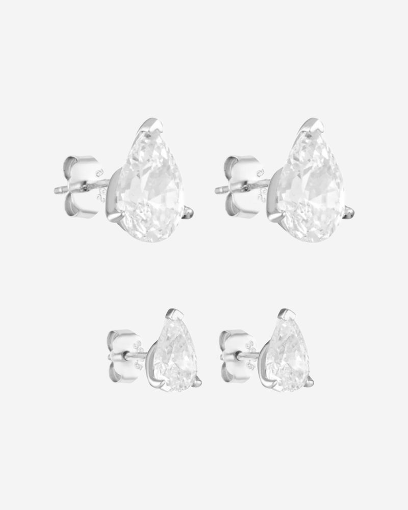 Porter Jewellery Pear Studs 1CT & 2CT Set